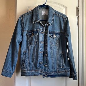 Old Navy stonewashed denim jacket Large petite